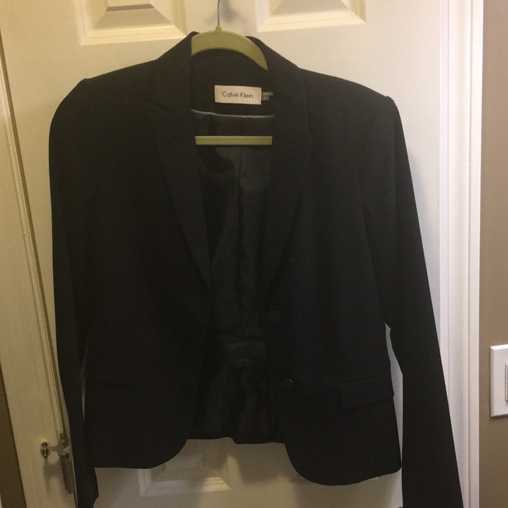 BNWOT Calvin Klein black blazer